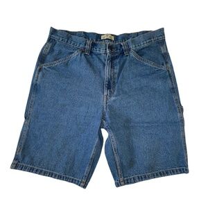 Vintage Blue Mountain Men's Denim Bermuda Shorts Size Waist 38 / 10 inch length